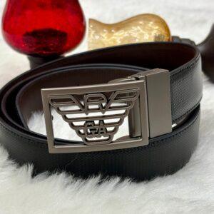 Luxury: Emporio Armani GREY Belts for Men – Elevate Your Wardrobe!