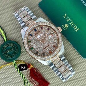 First copy White diamond Full bezel design Available swiss made