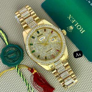 First copy White diamond Full bezel design Available with Cash on delivery