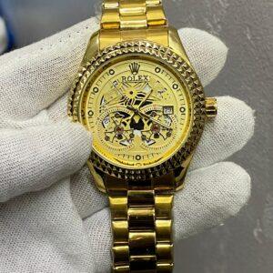 first copy rolex golden watch for men luxury watch