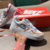 Shop Nike af-1 girls summer denim sneaker on sale white - Image 3
