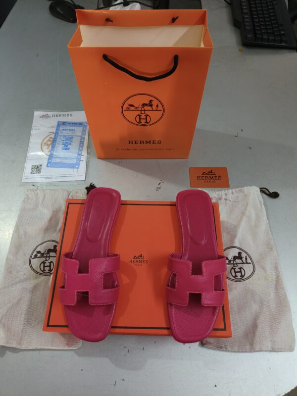 FIRST COPY HERMES ORAN SANDALS (pink) FOR WOMENS 