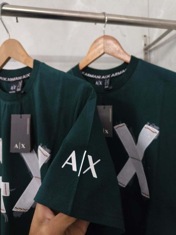 FIRST COPY ARMANI EXCHANGE T-SHIRT GREEN FOR MEN - Image 3