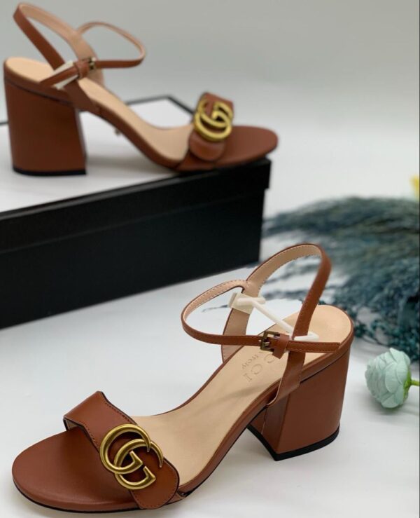 FIRST COPY GUCCI MARMONT BLOCK HEELS - Image 4