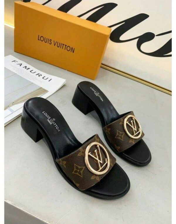 FIRST COPY LOUIS VUITTON BLOCK HEELS FOR WOMEN