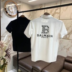 FIRST COPY BALMAIN PARIS BLACK T SHIRT FOR MEN