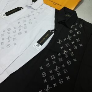 FIRST COPY LOUIS VUITTON SWAROVSKI STONE WORK SHIRT FOR MEN