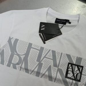 First Copy Armani exchange white printed t shirt for men