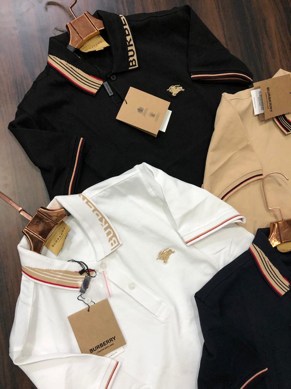 FIRST COPY BURBERRY IMPORTED COTTON LYCRA POLOS - Image 2