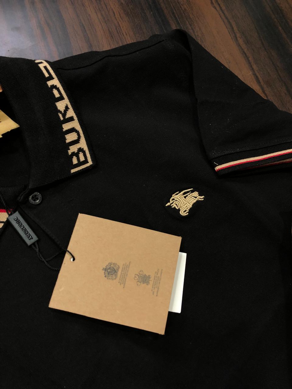 FIRST COPY BURBERRY IMPORTED COTTON LYCRA POLOS - Image 3