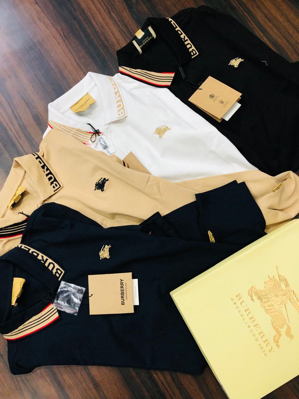 FIRST COPY BURBERRY IMPORTED COTTON LYCRA POLOS - Image 7