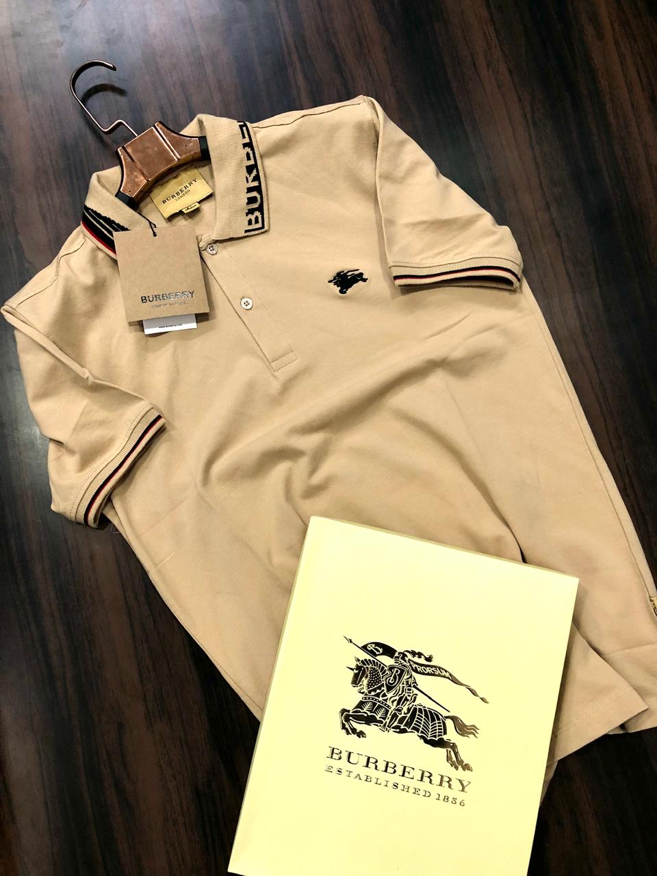 FIRST COPY BURBERRY IMPORTED COTTON LYCRA POLOS - Image 9