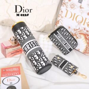 FIRST COPY CHRISTIAN DIOR SET THERMOS & KEY HOLDER & CARD HOLDER