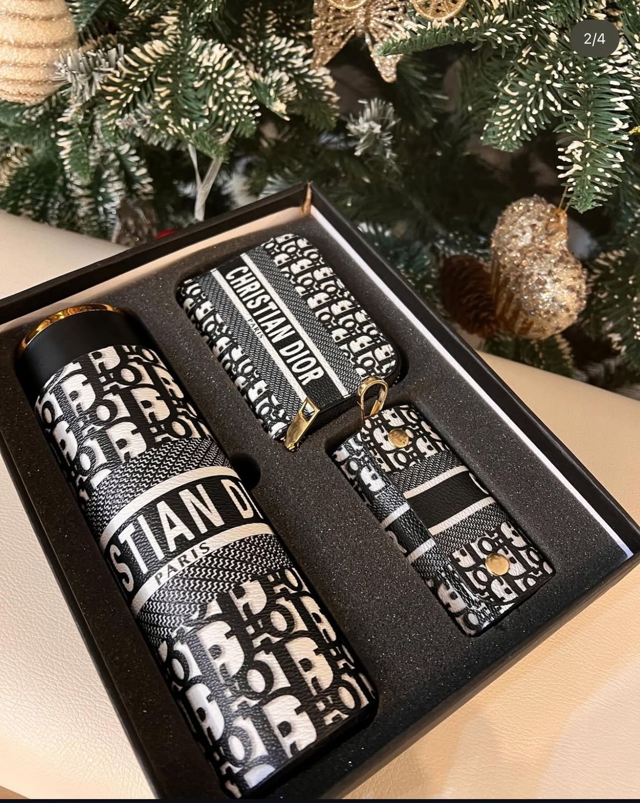 FIRST COPY CHRISTIAN DIOR SET THERMOS & KEY HOLDER & CARD HOLDER - Image 6