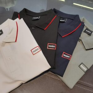 FIRST COPY HUGO BOSS EXCLUSIVE COTTON LYCRA COLLAR T-SHIRT