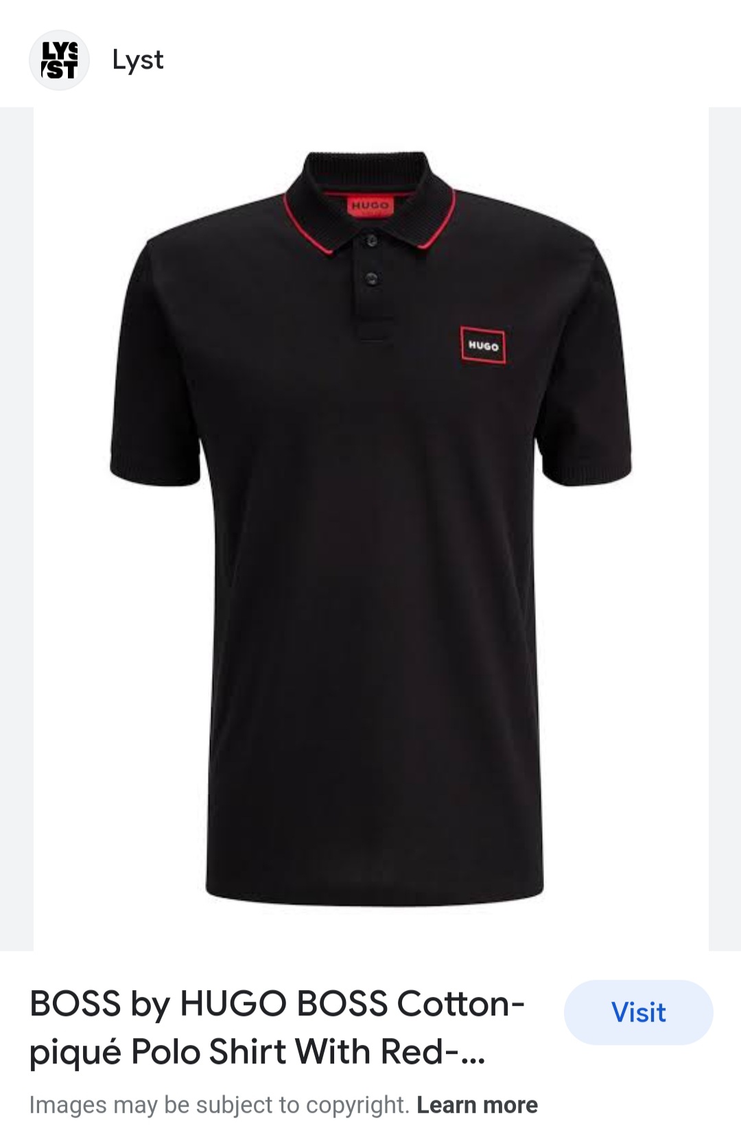 FIRST COPY HUGO BOSS EXCLUSIVE COTTON LYCRA COLLAR T-SHIRT - Image 7