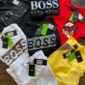 FIRST COPY HUGO BOSS  EXPORT ORIGINAL CREW NECKS TEES