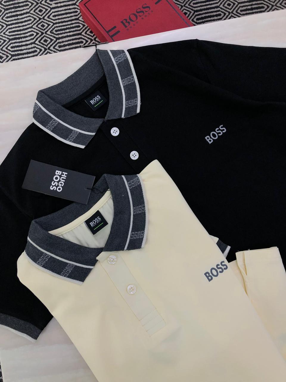 FIRST COPY HUGO BOSS PREMIUM LYCRA POLOS - Image 2