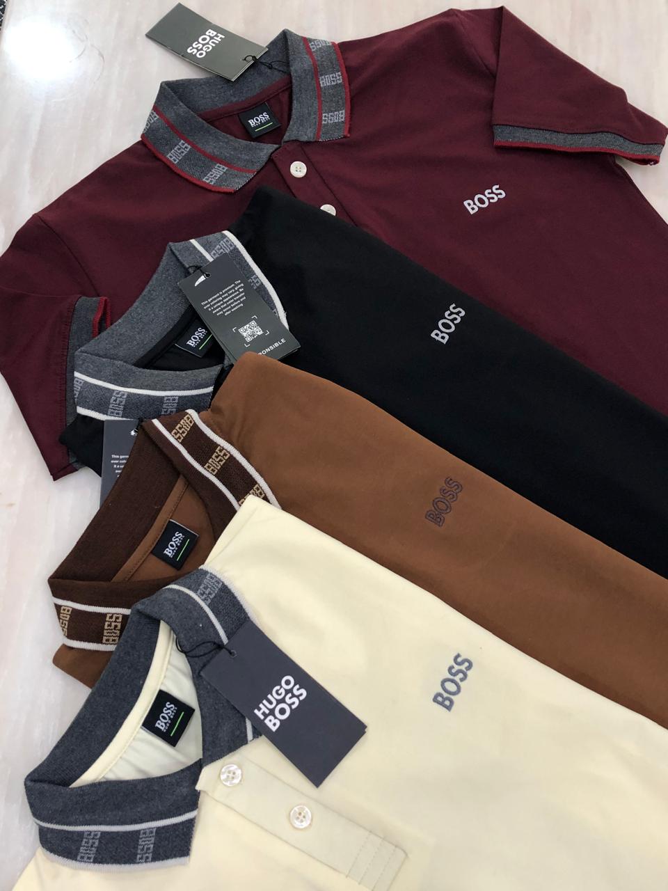 FIRST COPY HUGO BOSS PREMIUM LYCRA POLOS - Image 3