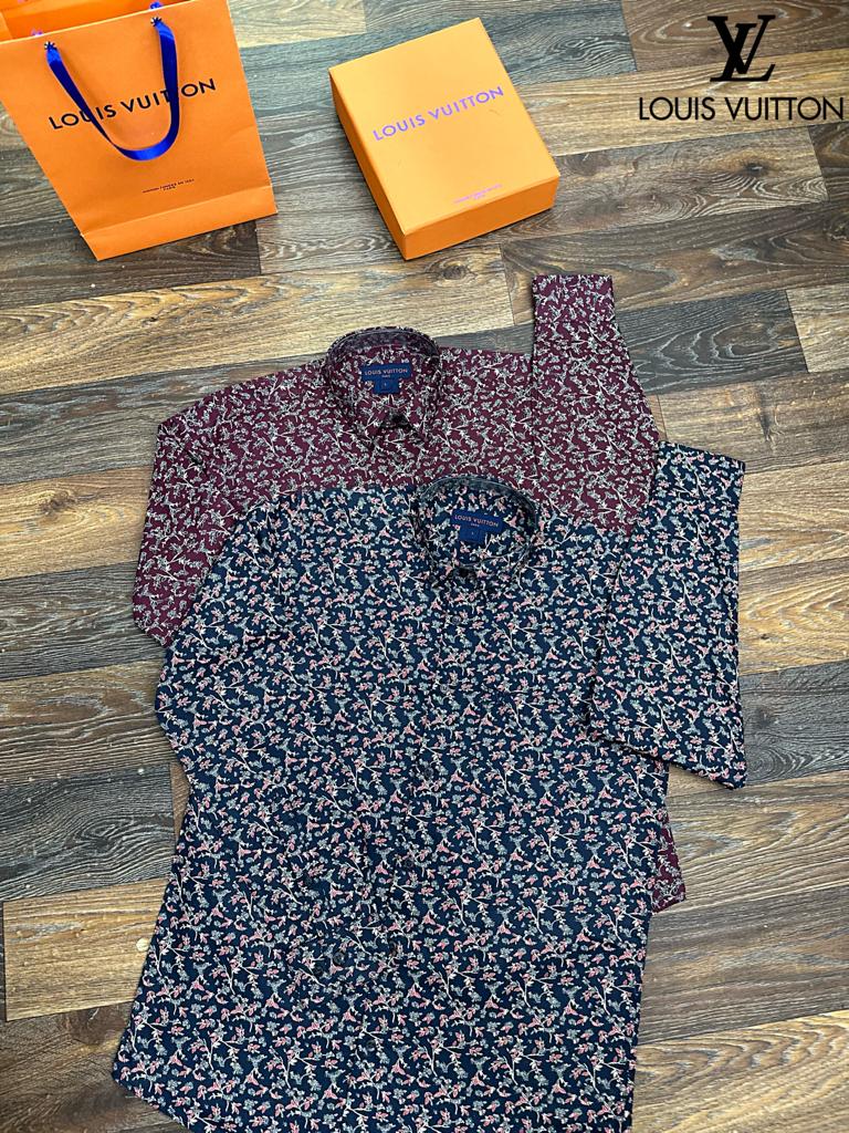 FIRST COPY LOUIS VUITTON PREMIUM COTTON FABRIC SHIRTS