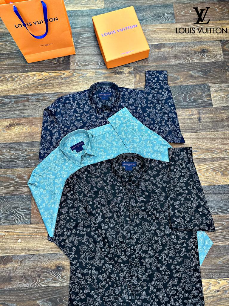 FIRST COPY LOUIS VUITTON PREMIUM COTTON FABRIC SHIRTS