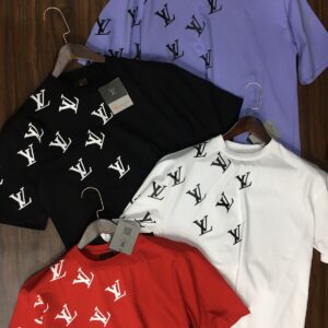 FIRST COPYLOUIS VUITTON PREMIUM  COTTON LYCRA ROUND NECK