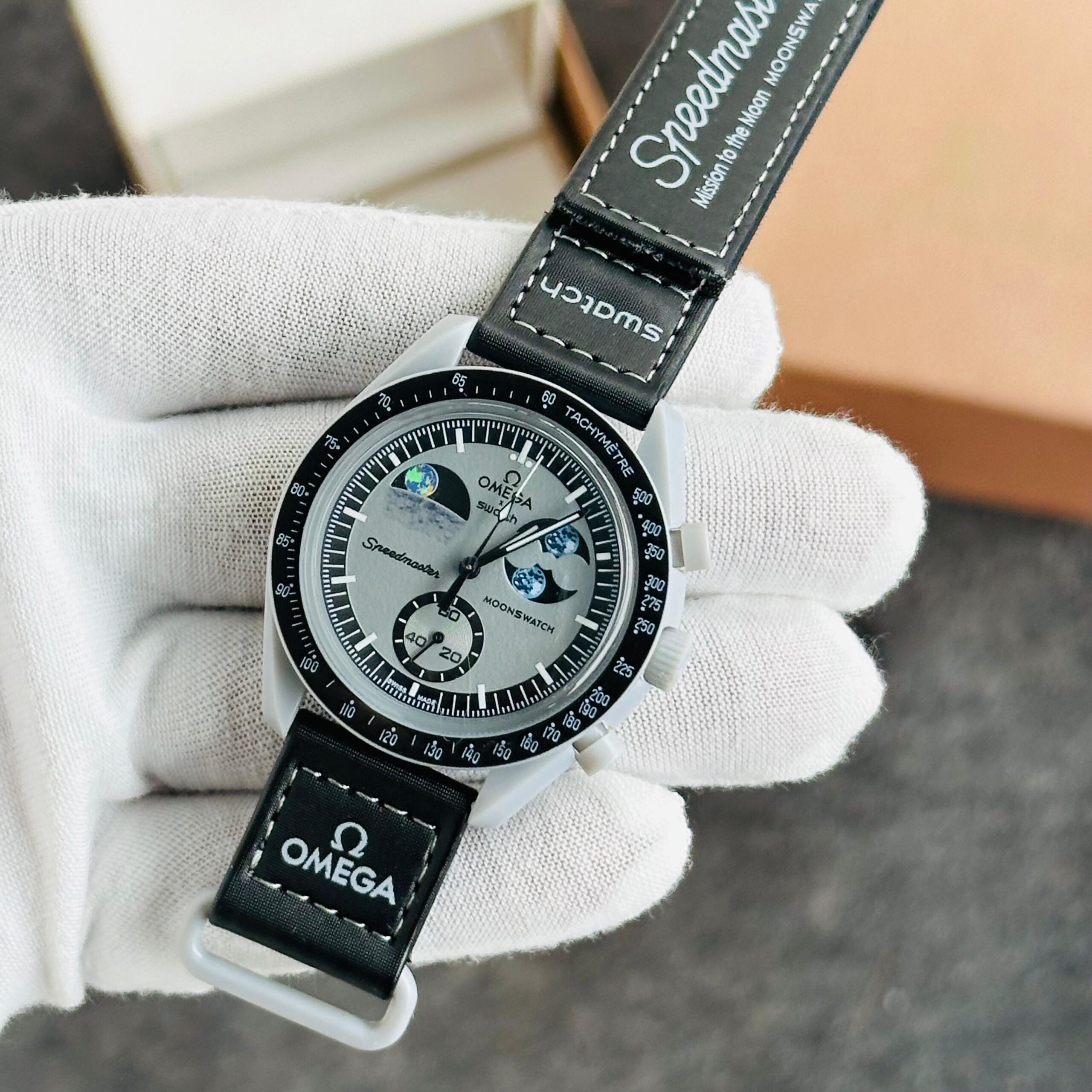 FIRST COPY OMEGA X SWATCH BIOCERAMIC MOONSWATCH – “MISSION TO MOON - Image 3