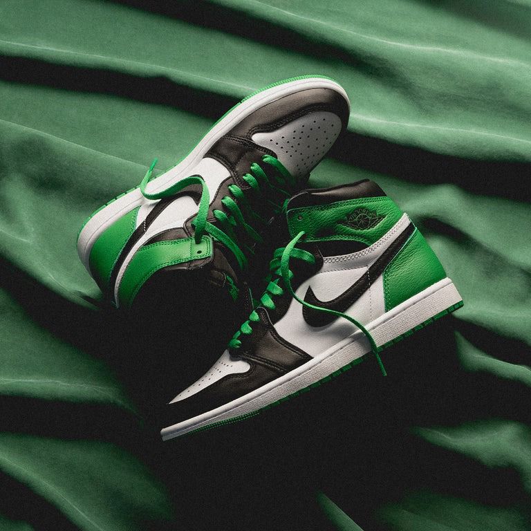 FIRST COPY NIKE AIR JORDAN 1 RETRO HIGH LUCKY GREEN SEMI UA - Image 2