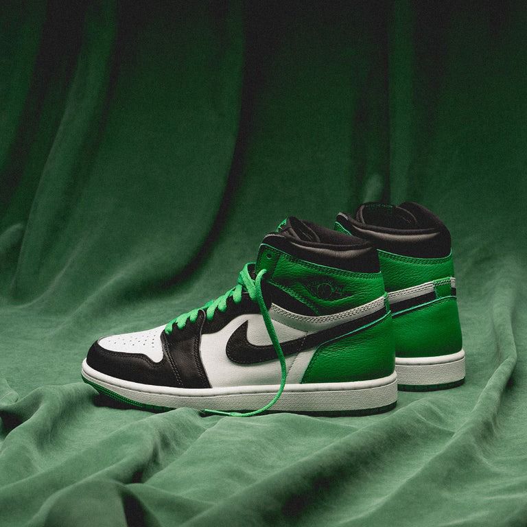 FIRST COPY NIKE AIR JORDAN 1 RETRO HIGH LUCKY GREEN SEMI UA - Image 5