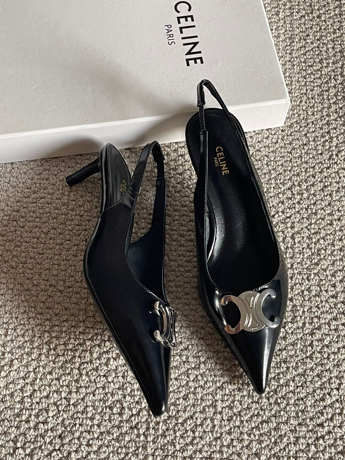 FIRST COPY CELINE KITTEN HEELS IN STOCK - Image 2
