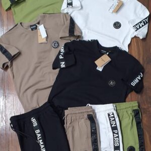 FIRST COPY BALMAIN EXCLUSIVE CO ORD SET IN HEAVY COTTON LYCRA FABRIC