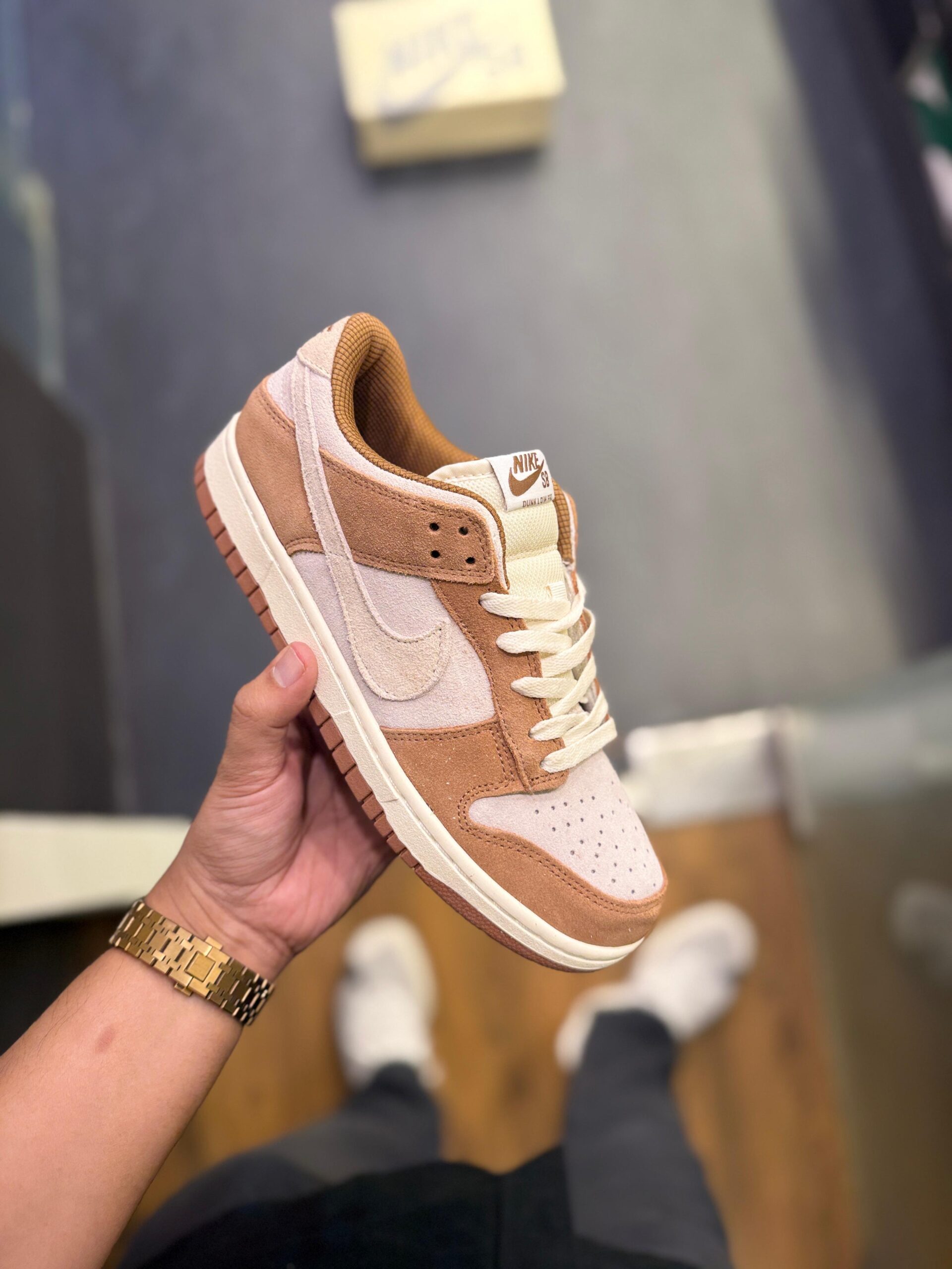 FIRST COPY Nike Sb Dunk Low medium curry - Image 3