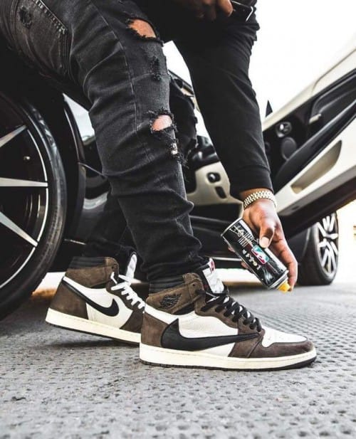 FIRST COPY NIKE AIR JORDAN 1 X TRAVIS BROWN HIGH SEMI UA - Image 4