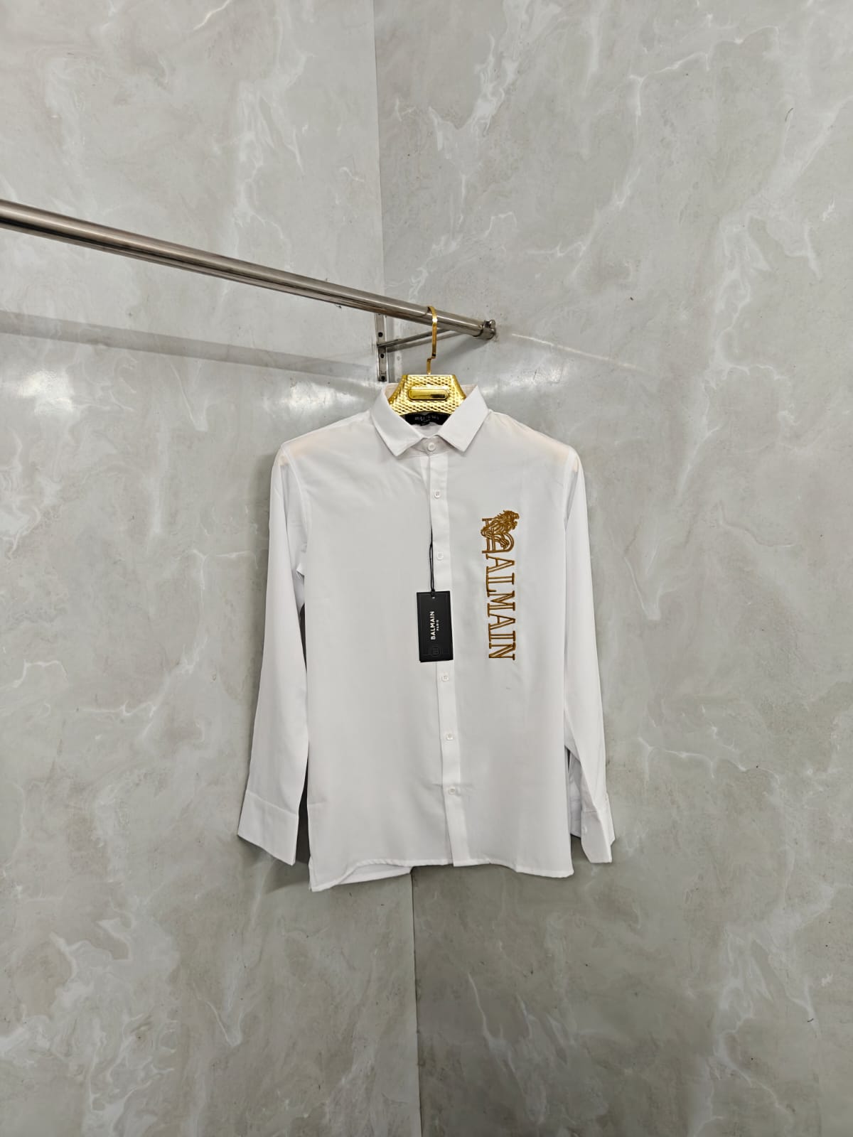 FIRST COPY BALMAIN EMBROIDERY SHIRT ( 6 COLORS ) - Image 8