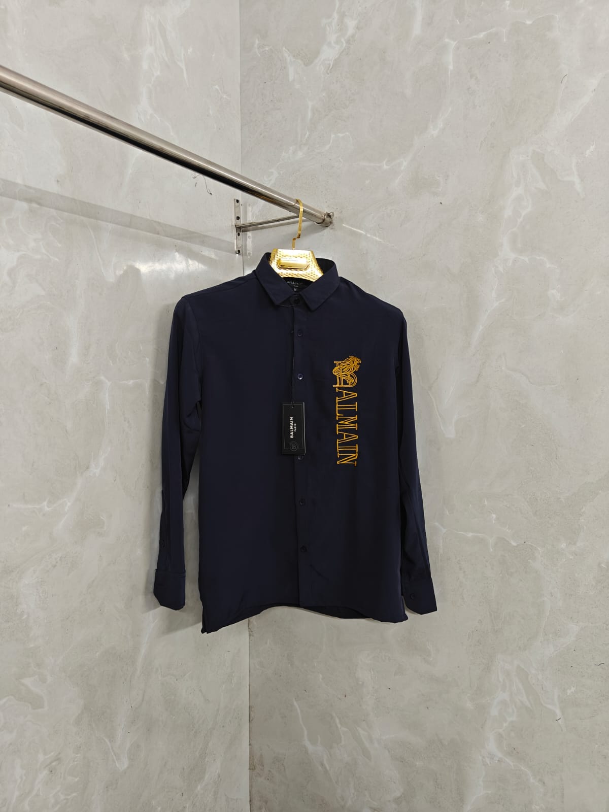 FIRST COPY BALMAIN EMBROIDERY SHIRT ( 6 COLORS ) - Image 9