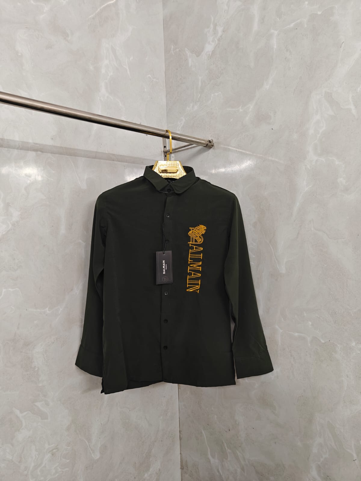 FIRST COPY BALMAIN EMBROIDERY SHIRT ( 6 COLORS ) - Image 7