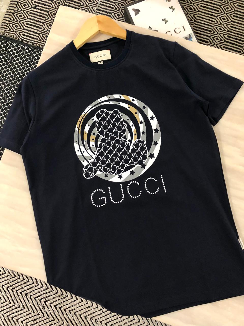 FIRST COPY GUCCI EXCLUSIVE COTTON LYCRA ROUND NECK - Image 3
