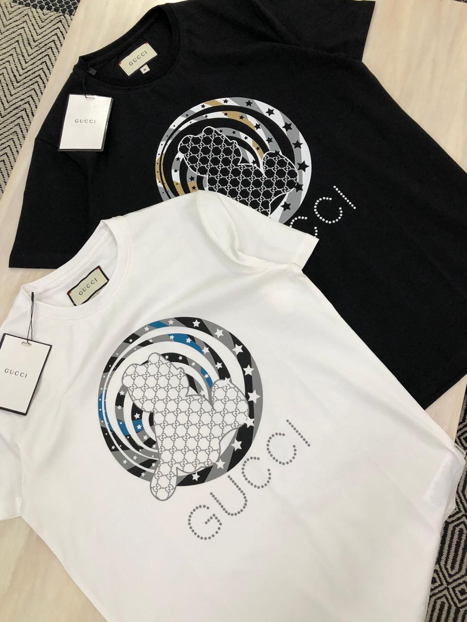 FIRST COPY GUCCI EXCLUSIVE COTTON LYCRA ROUND NECK - Image 5