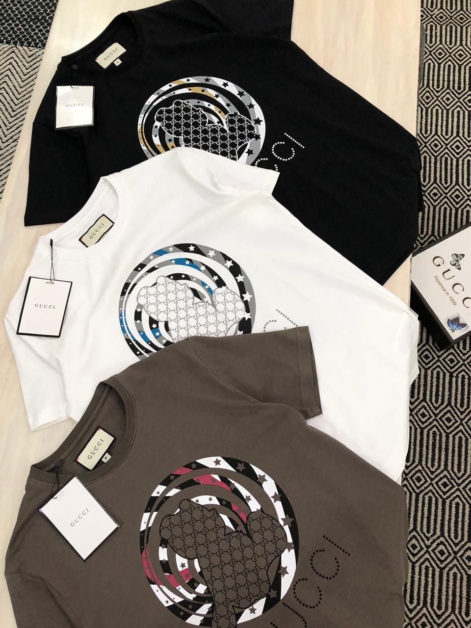 FIRST COPY GUCCI EXCLUSIVE COTTON LYCRA ROUND NECK - Image 4