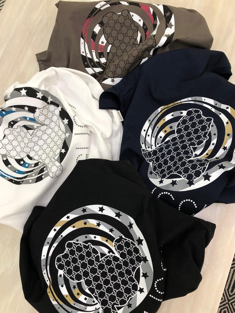 FIRST COPY GUCCI EXCLUSIVE COTTON LYCRA ROUND NECK