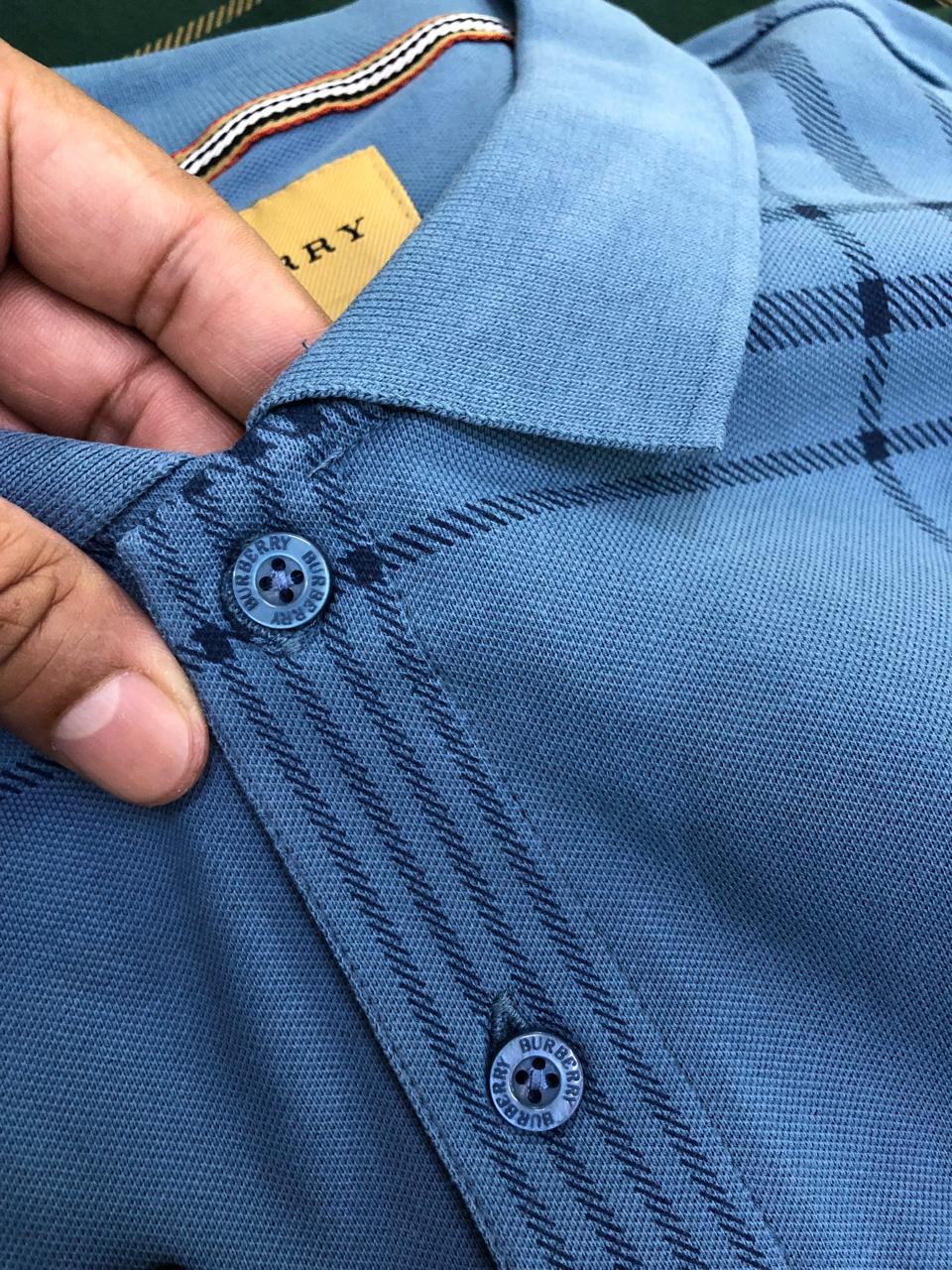 FIRST COPY BURBERRY VERY PREMIUM COTTON LYCRA POLOS - Image 3