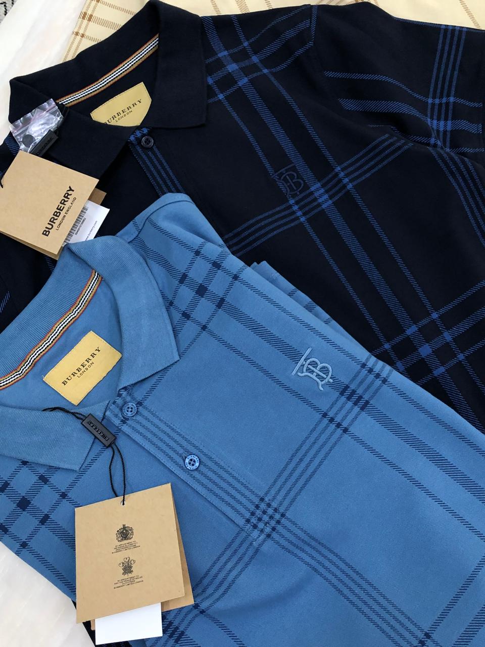 FIRST COPY BURBERRY VERY PREMIUM COTTON LYCRA POLOS - Image 2