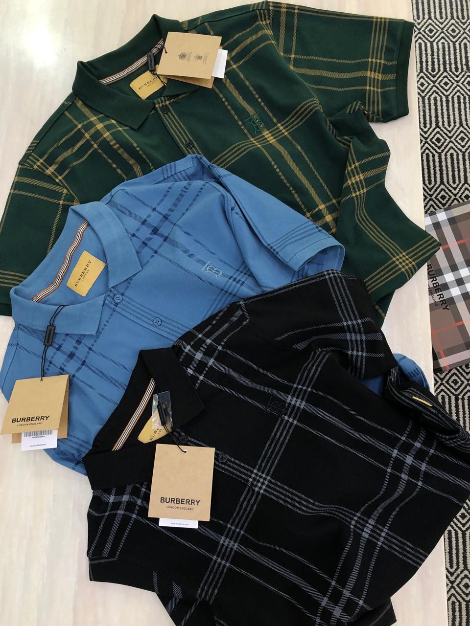 FIRST COPY BURBERRY VERY PREMIUM COTTON LYCRA POLOS - Image 5