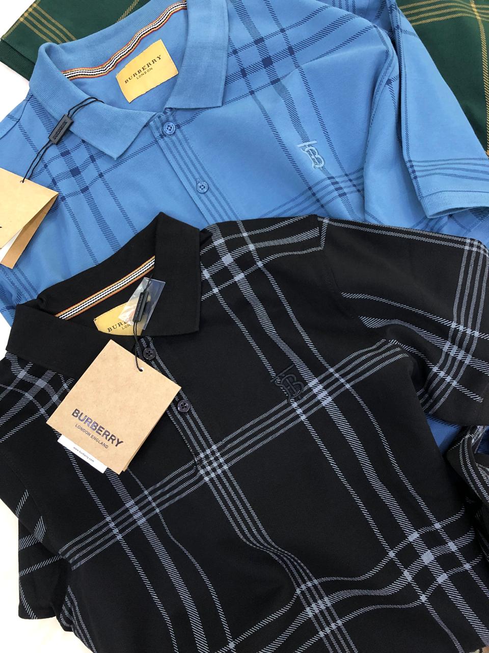 FIRST COPY BURBERRY VERY PREMIUM COTTON LYCRA POLOS - Image 4