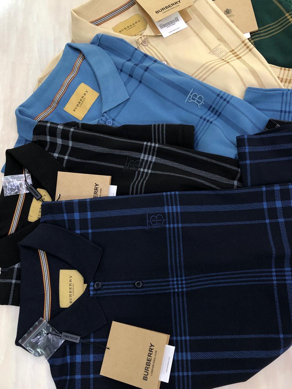 FIRST COPY BURBERRY VERY PREMIUM COTTON LYCRA POLOS - Image 7