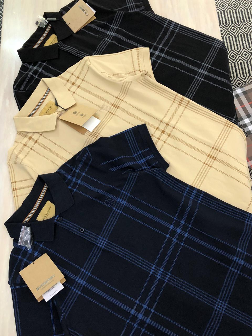 FIRST COPY BURBERRY VERY PREMIUM COTTON LYCRA POLOS - Image 10