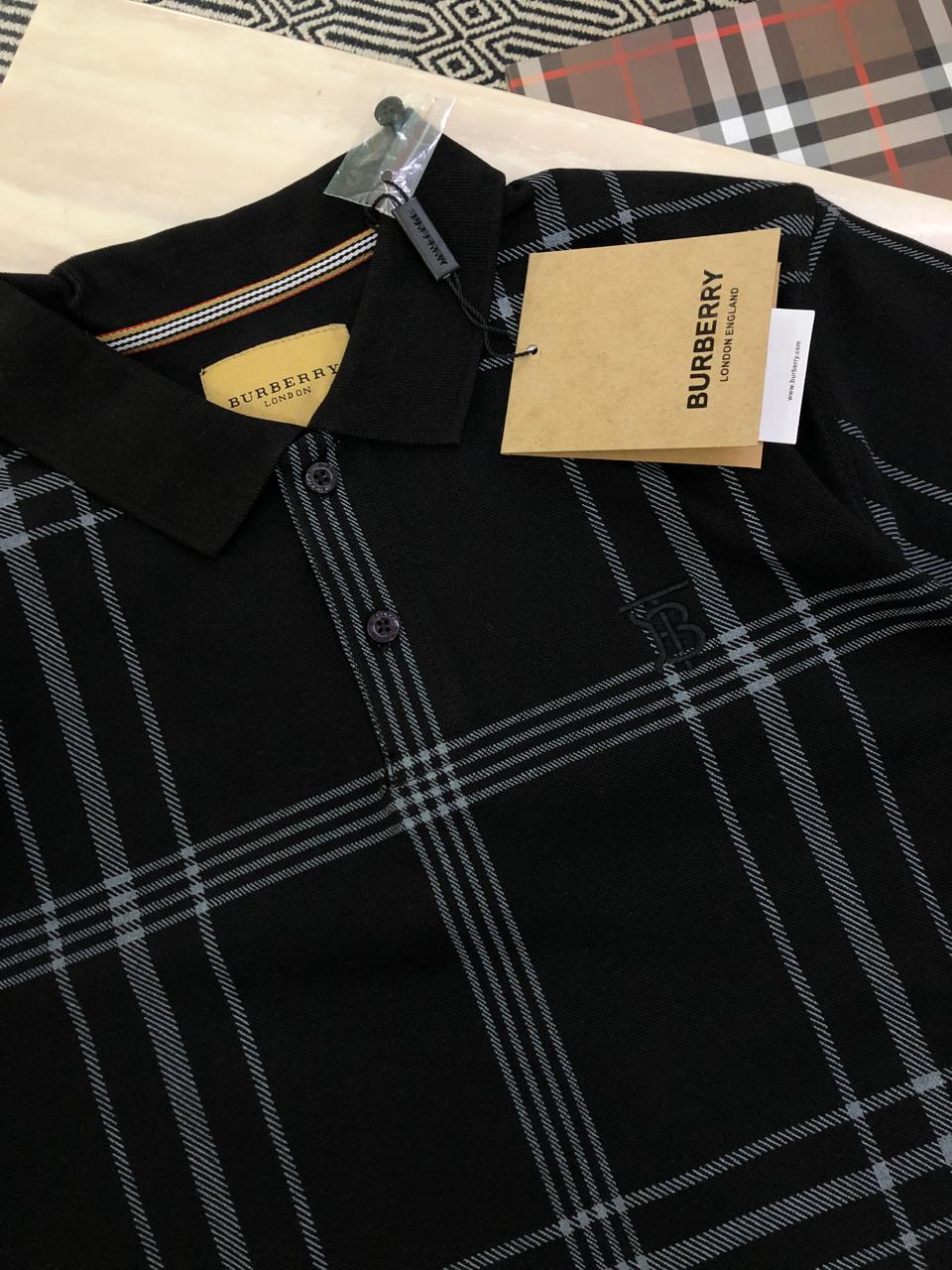 FIRST COPY BURBERRY VERY PREMIUM COTTON LYCRA POLOS - Image 8
