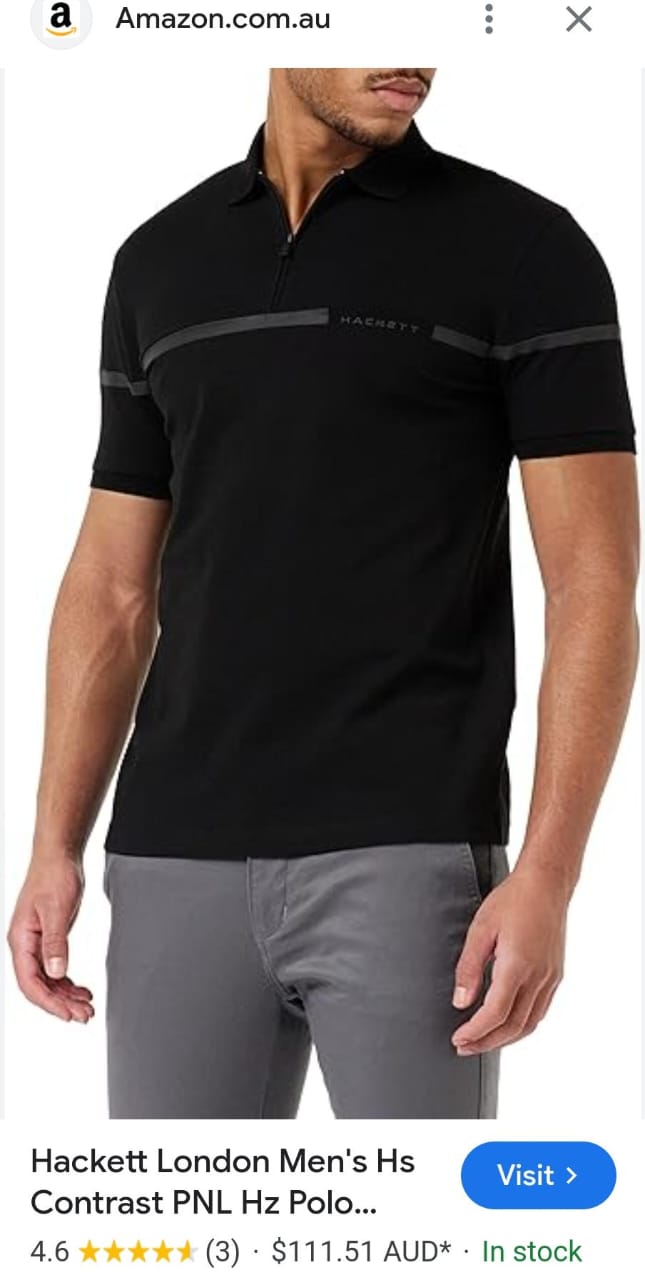 FIRST COPY HACKETT VERY PREMIUM COTTON LYCRA POLOS WITH ZIP - Image 4