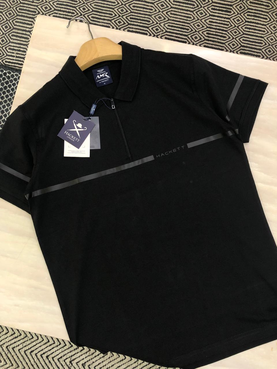 FIRST COPY HACKETT VERY PREMIUM COTTON LYCRA POLOS WITH ZIP - Image 6