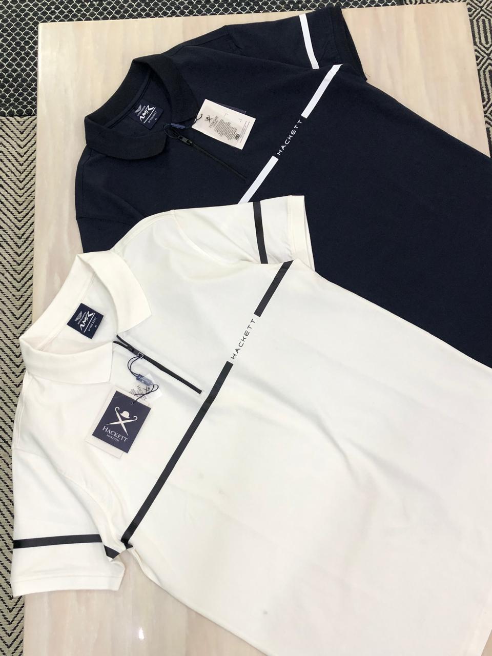 FIRST COPY HACKETT VERY PREMIUM COTTON LYCRA POLOS WITH ZIP - Image 8